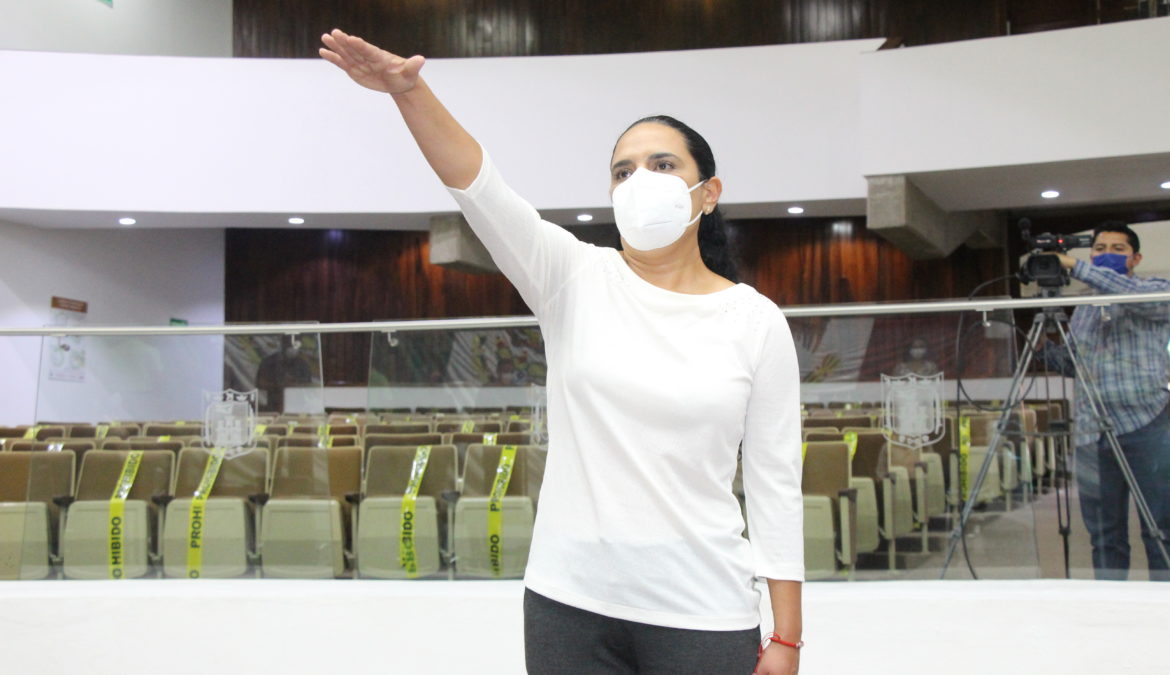 Congreso del Estado toma protesta a Alejandra Segura Payán como integrante del Consejo de la Judicatura del Poder Judicial de Tlaxcala.