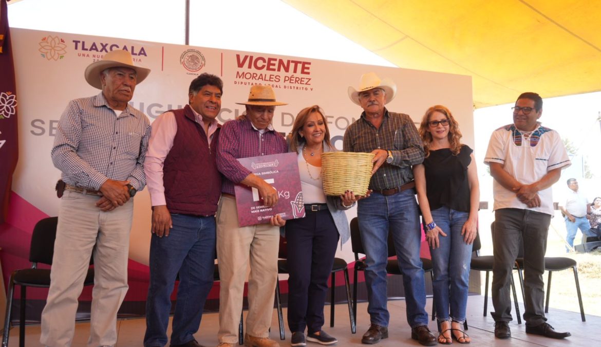 Diputado Vicente Morales Pérez inauguró el Fondo de semillas nativas “Teocintle” en Hueyotlipan