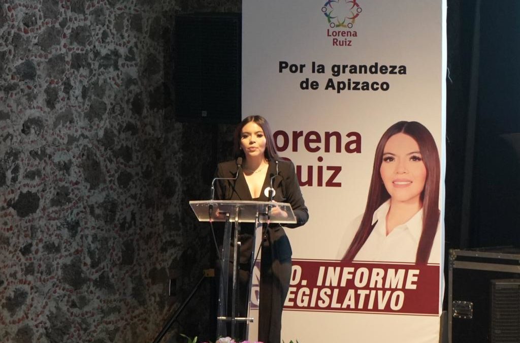 Rinde Lorena Ruíz García 2do informe de actividades legislativas