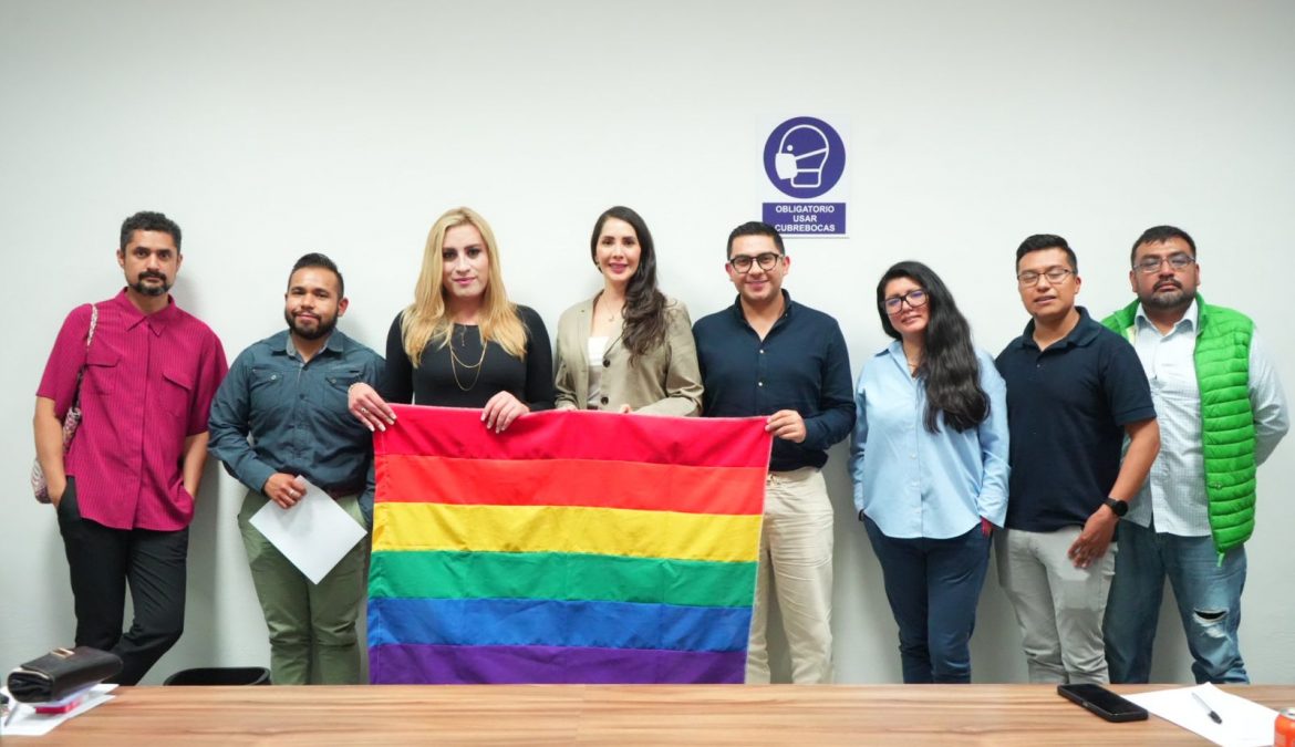 Encabeza diputada Aurora Villeda Temoltzin reunión con colectivos LGBTTTI+ y Activistas