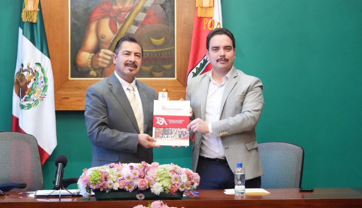 Recibe Congreso del Estado el Primer Informe de Actividades del Tribunal de Justicia Administrativa